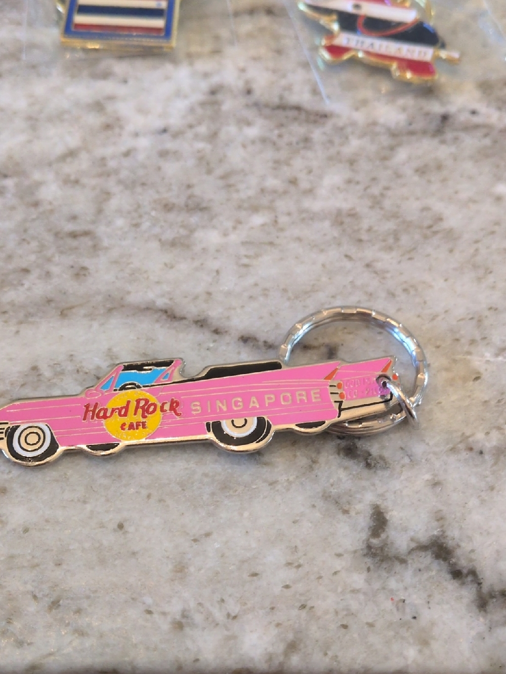 Hard Rock Cafe Pink Singapore Limo Keyring